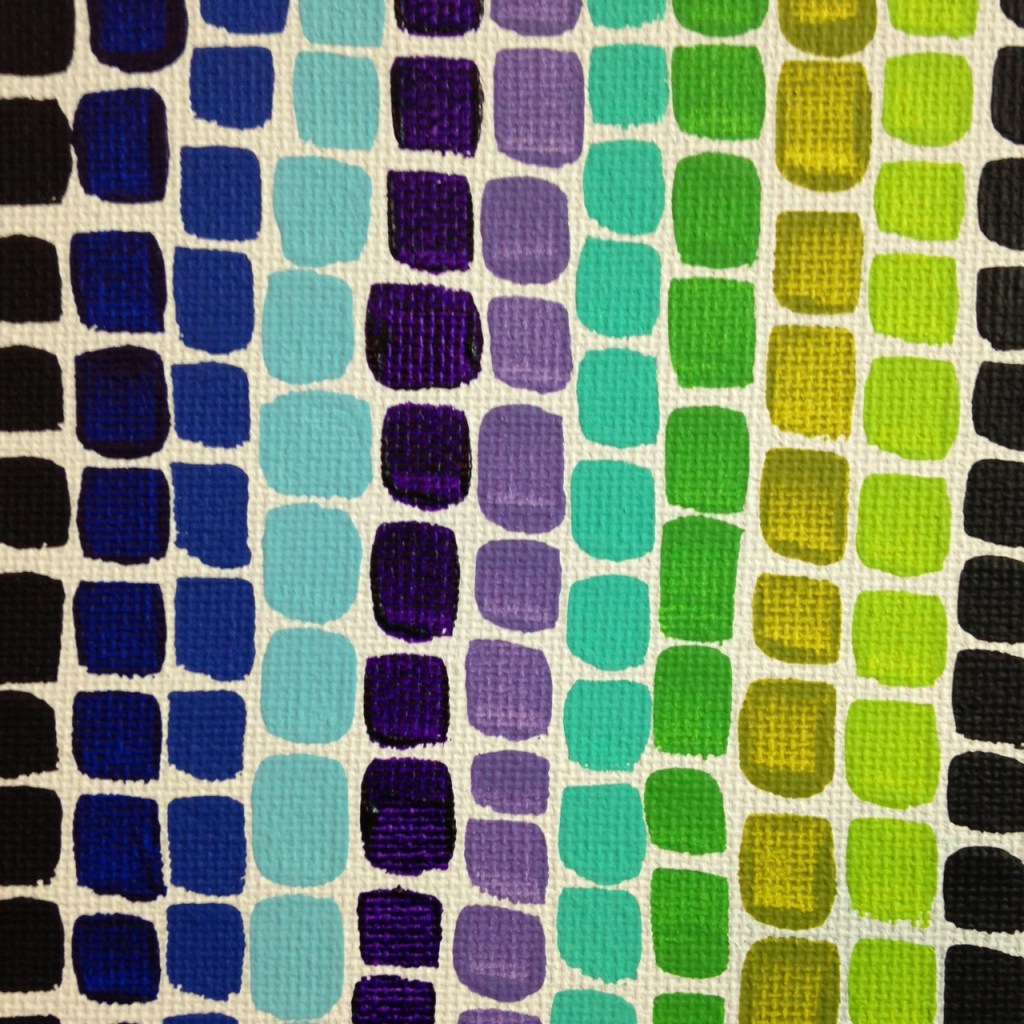 Close-Up 1 Full Spectrum- Tribute to Alma Woodsey Thomas Linda Cleary 2014 Acrylic on Canvas