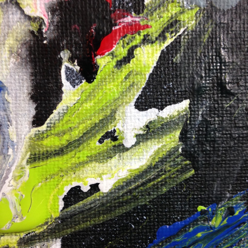 Close-Up 2 Het Begin Van Het Einde- Tribute to Asger Jorn Linda Cleary 2014 Acrylic on Canvas