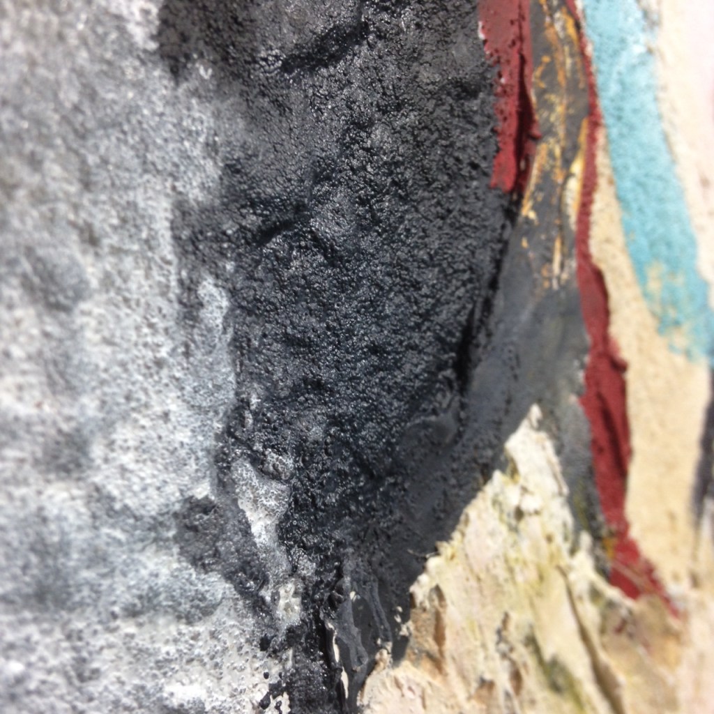 Close-Up 2 Cave Art- Tribute to Jane Frank Linda Cleary 2014 Mixed Media on Canvas