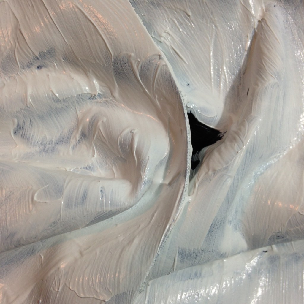 Close-Up 2 Textures- Tribute to Samantha Thomas Linda Cleary 2014 Vinyl, Glue & Acrylic on Canvas