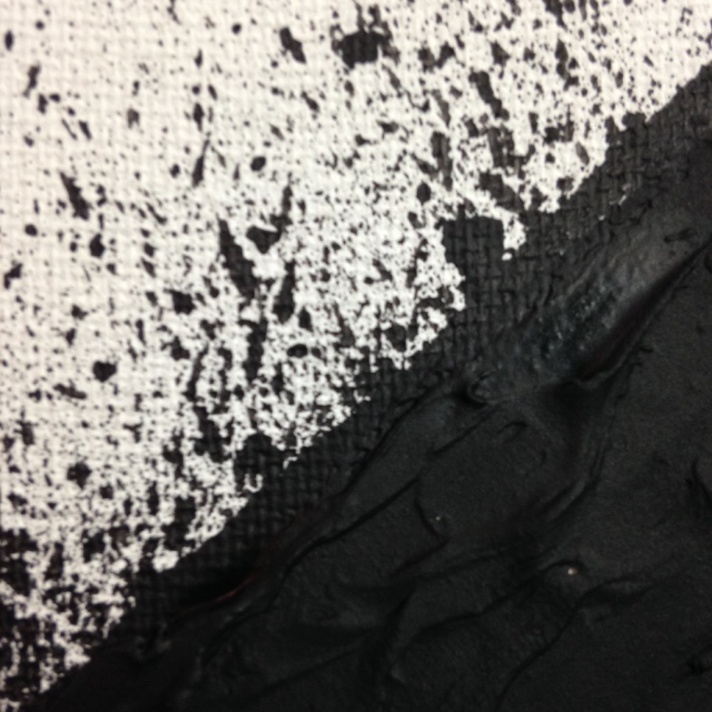 Close-Up 2 Incline- Tribute to Richard Serra Linda Cleary 2014 Spackle & Acrylic on Canvas