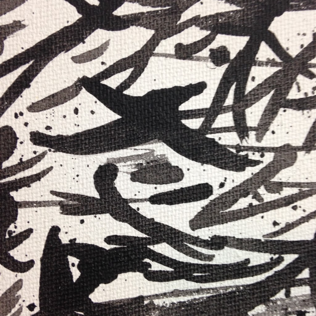 Close-Up 2 Angels in Flight- Tribute to Henri Michaux Linda Cleary 2014 Acrylic on Canvas