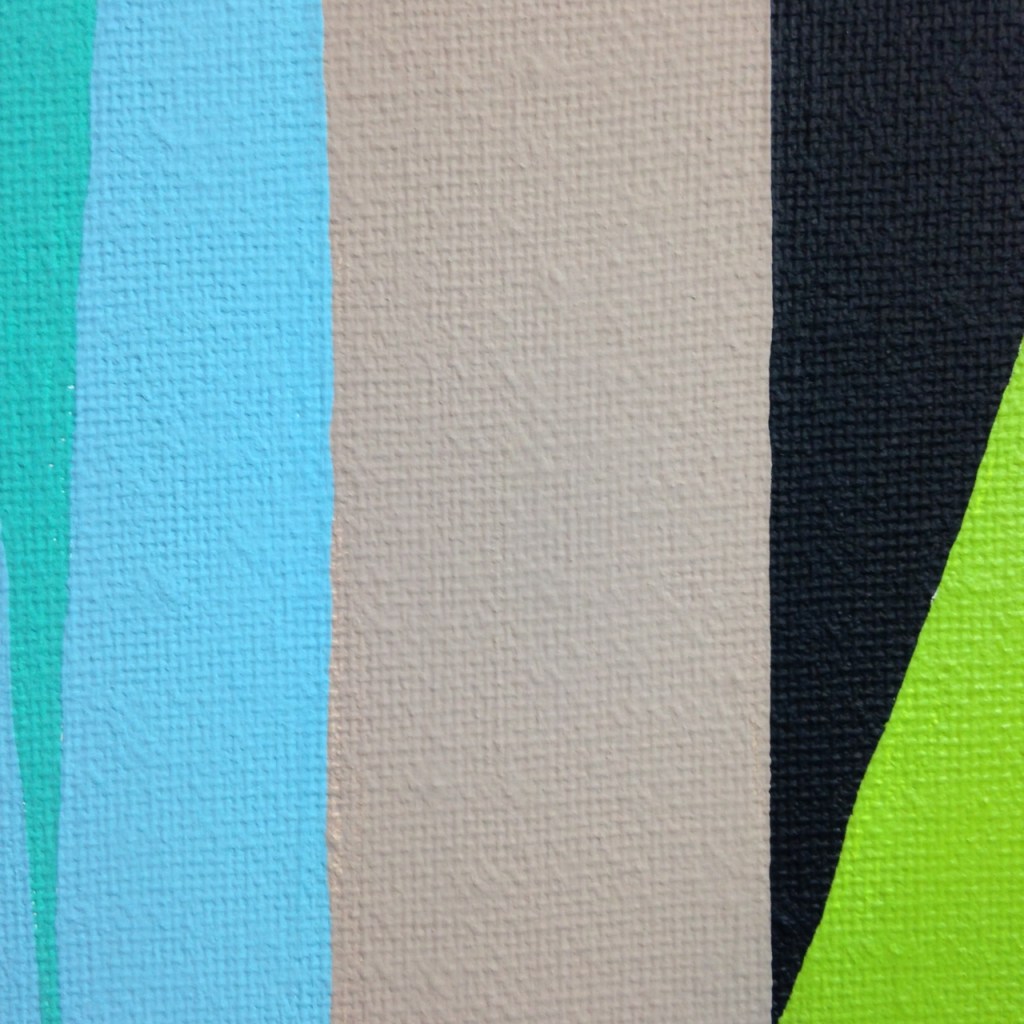 Close-Up 3 And Then the Gate Fell- Tribute to James Little Linda Cleary 2014 Acrylic on Canvas