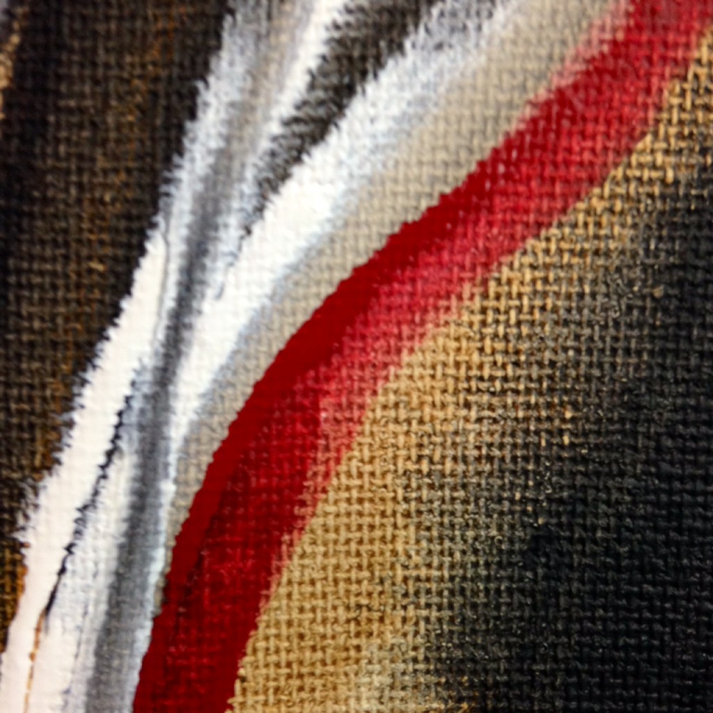 Close-Up 3 Voie Courbé- Tribute to Huguette Arthur Bertrand Linda Cleary 2014 Acrylic on Canvas