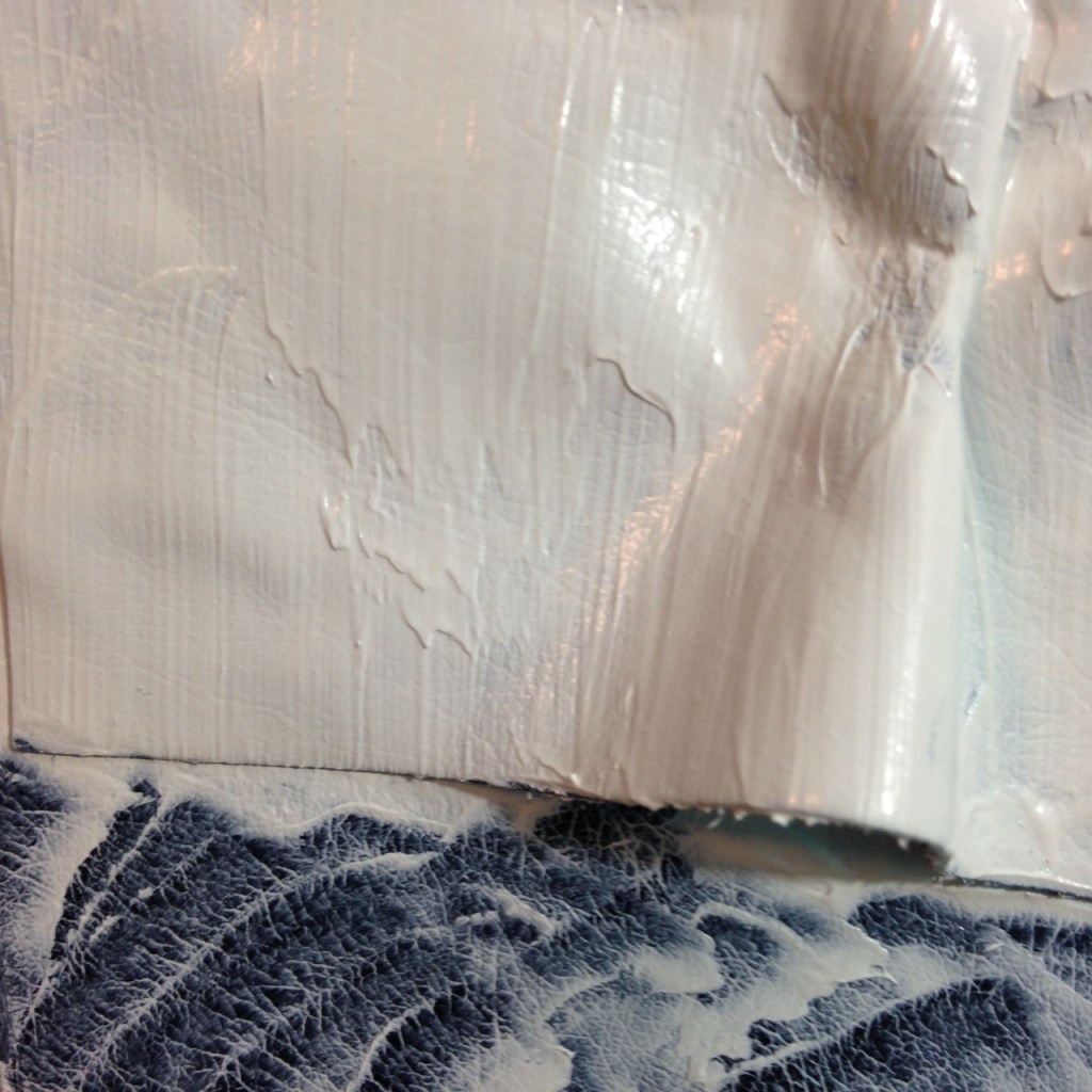 Close-Up 3 Textures- Tribute to Samantha Thomas Linda Cleary 2014 Vinyl, Glue & Acrylic on Canvas