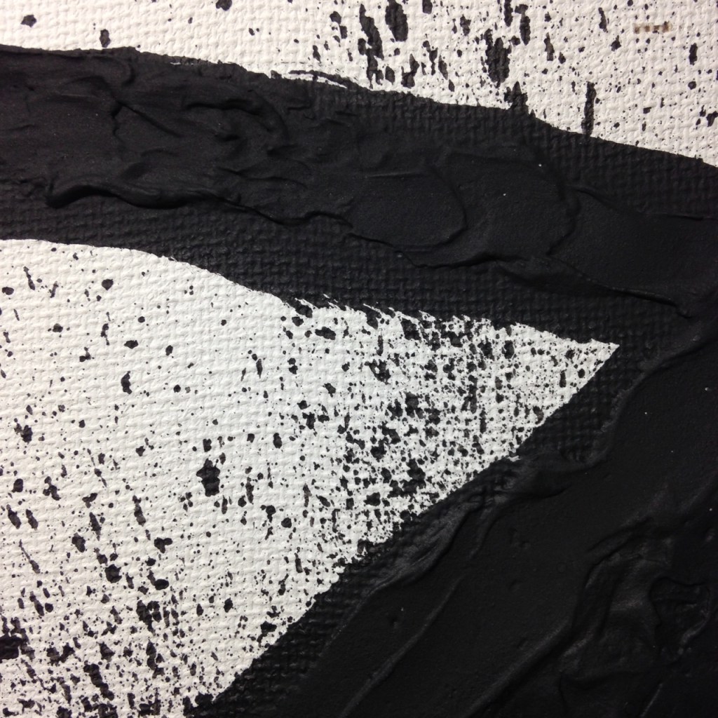 Close-Up 3 Incline- Tribute to Richard Serra Linda Cleary 2014 Spackle & Acrylic on Canvas