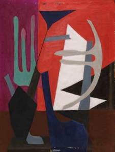 Esphyr Slobodkina Composition, 1940. Oil on gessoed Masonite 