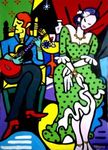 The green dress by JACQUES PELLEGRIN