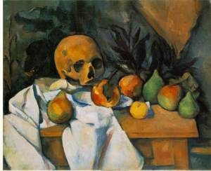 Still Life With Skull - Paul Cezanne