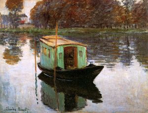 The Studio Boat- Claude Monet