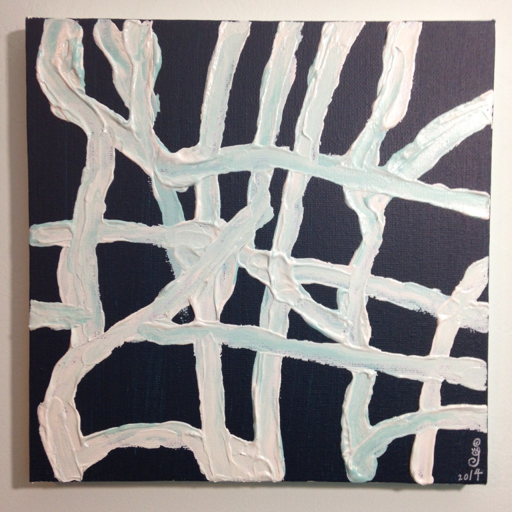 Mourning and Melancholia- Tribute to John Zinsser Linda Cleary 2014 Acrylic on Canvas