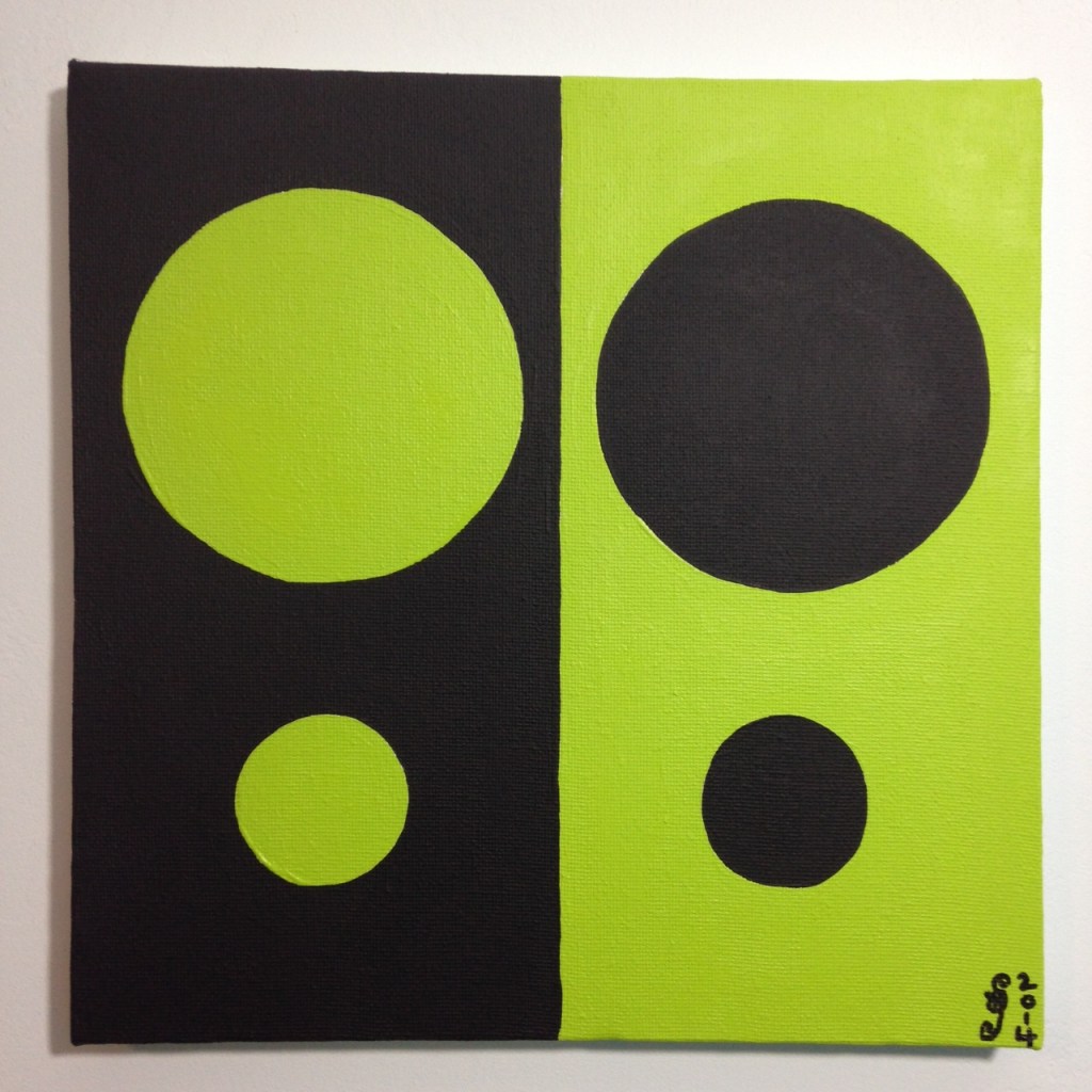 Descent- Tribute to Alexander Liberman Linda Cleary 2014 Acrylic on Canvas