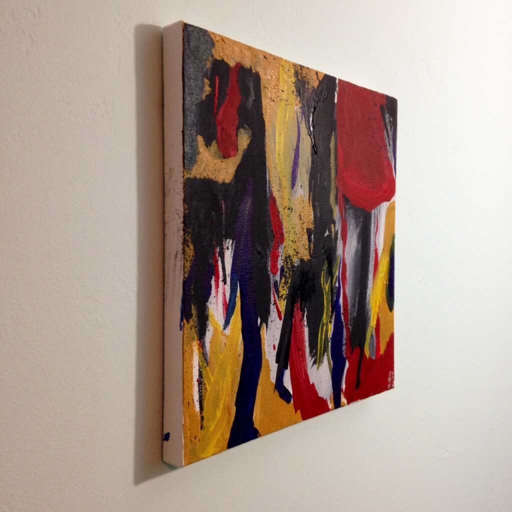 Side-View Untitled 228- Tribute to Ernest Briggs Linda Cleary 2014 Acrylic on Canvas