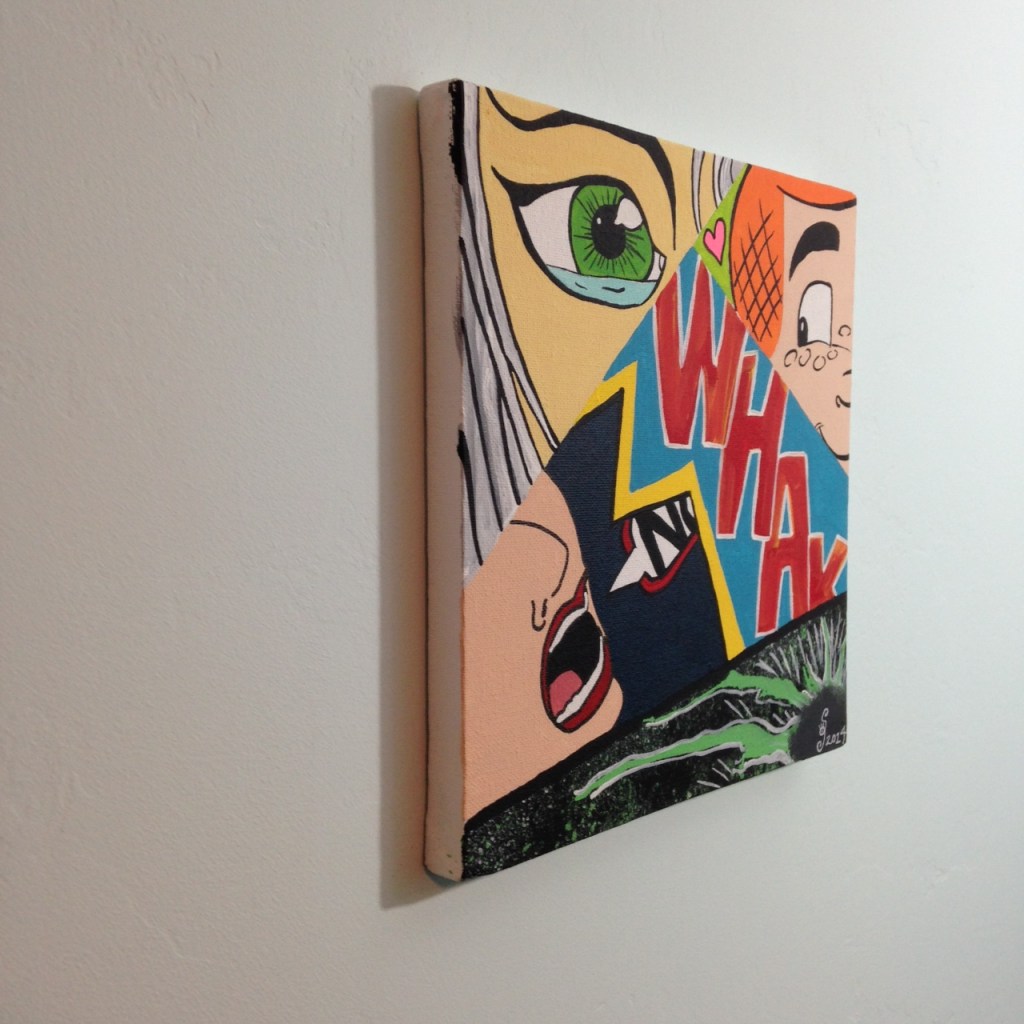 Side-View WHAK- Tribute to CRASH Linda Cleary 2014 Acrylic on Canvas