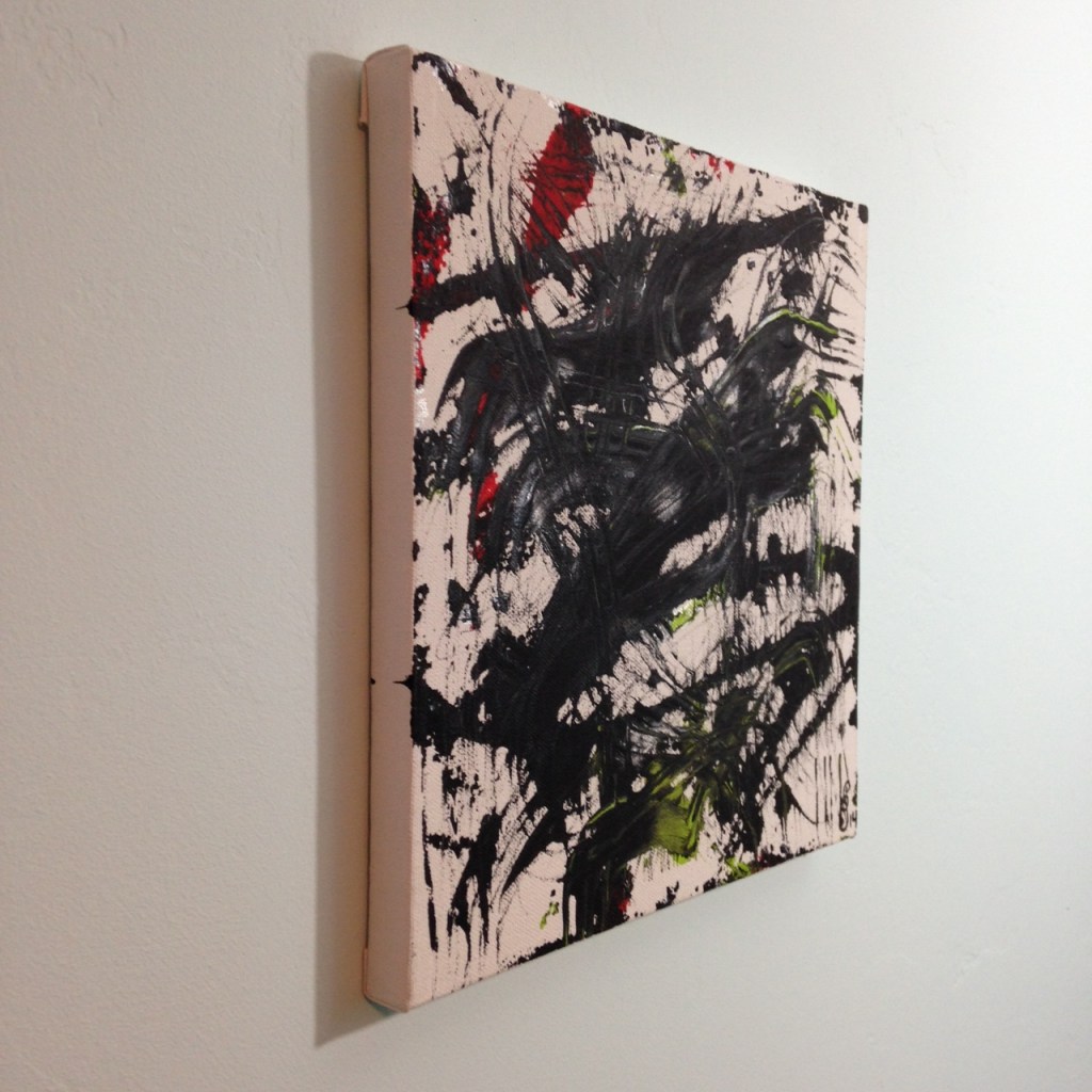 Side-View Ready, Set, Go- Tribute to Yasuo Sumi Linda Cleary 2014 Acrylic on Canvas