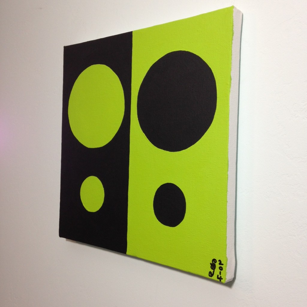 Side-View Descent- Tribute to Alexander Liberman Linda Cleary 2014 Acrylic on Canvas