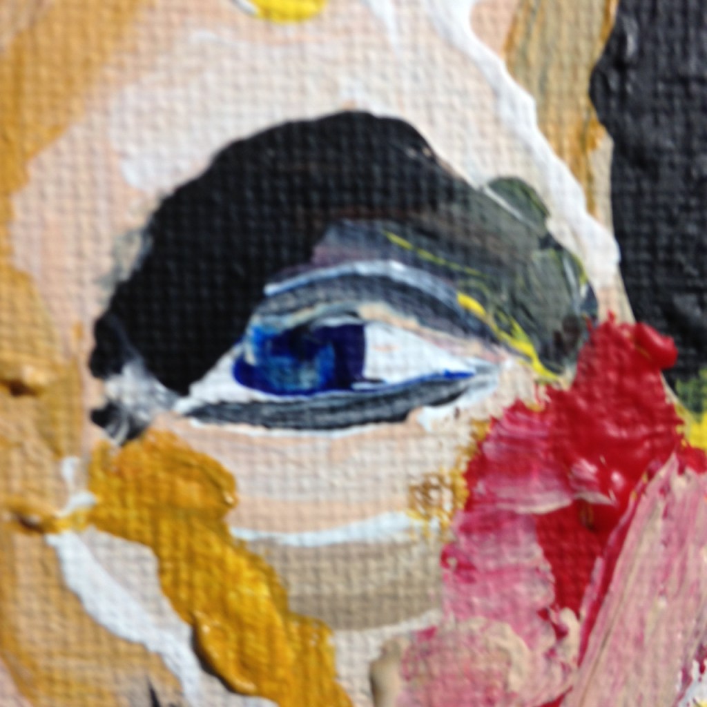 Close-Up 1 Nevermore- Tribute to Bobby Mathieson Linda Cleary 2014 Acrylic on Canvas