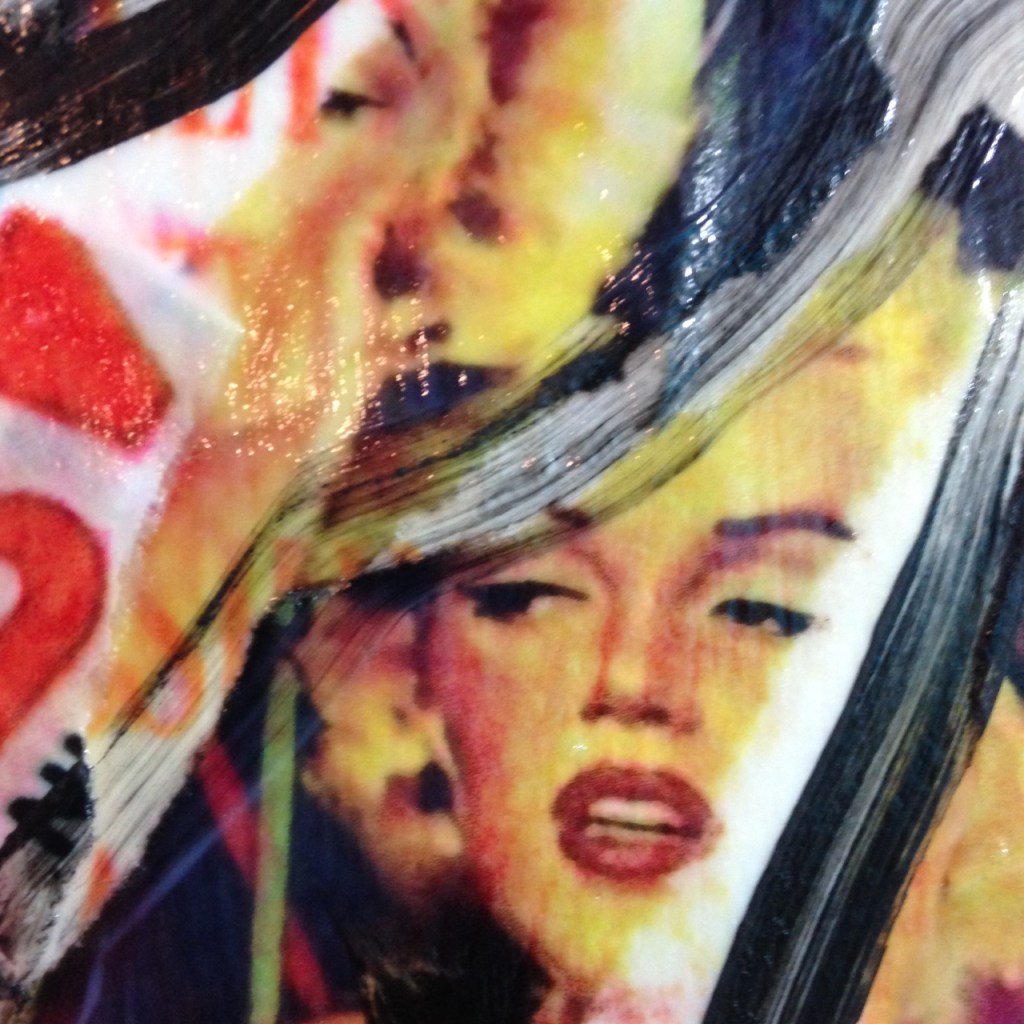 Close-Up 1 Bella Stella- Tribute to Mimmo Rotella Linda Cleary 2014 Mixed Media on Canvas