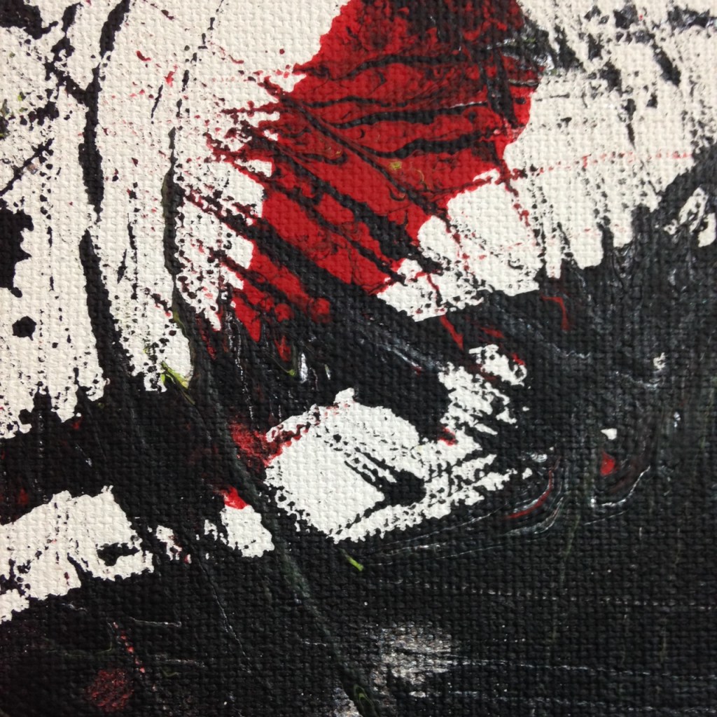 Close-Up 1 Ready, Set, Go- Tribute to Yasuo Sumi Linda Cleary 2014 Acrylic on Canvas