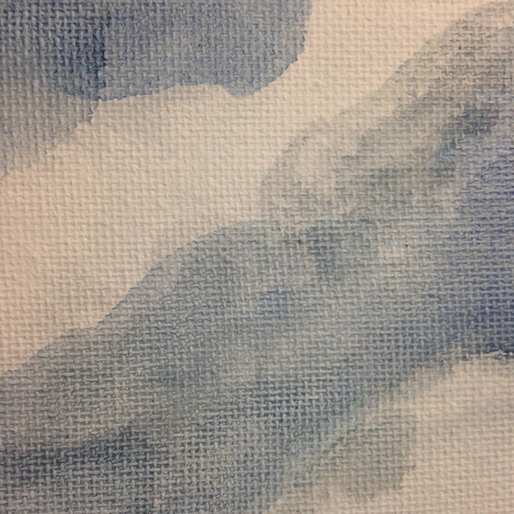 Close-Up 2 The Wild- Tribute to Irving Shapiro Linda Cleary 2014 Watercolor on Canvas