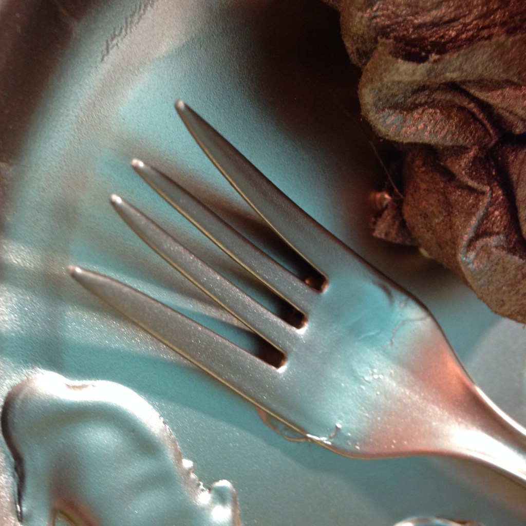 Close-Up 2 A Light Snack- Tribute to Daniel Spoerri Linda Cleary 2014 Mixed Media on Canvas