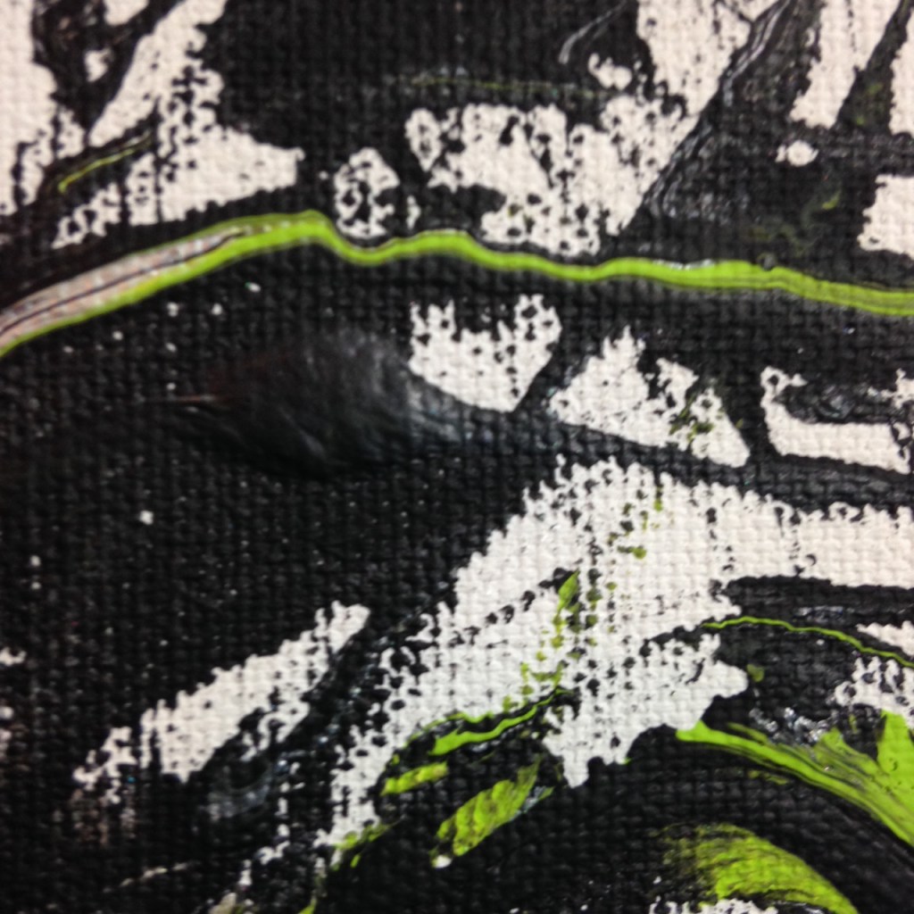 Close-Up 2 Ready, Set, Go- Tribute to Yasuo Sumi Linda Cleary 2014 Acrylic on Canvas