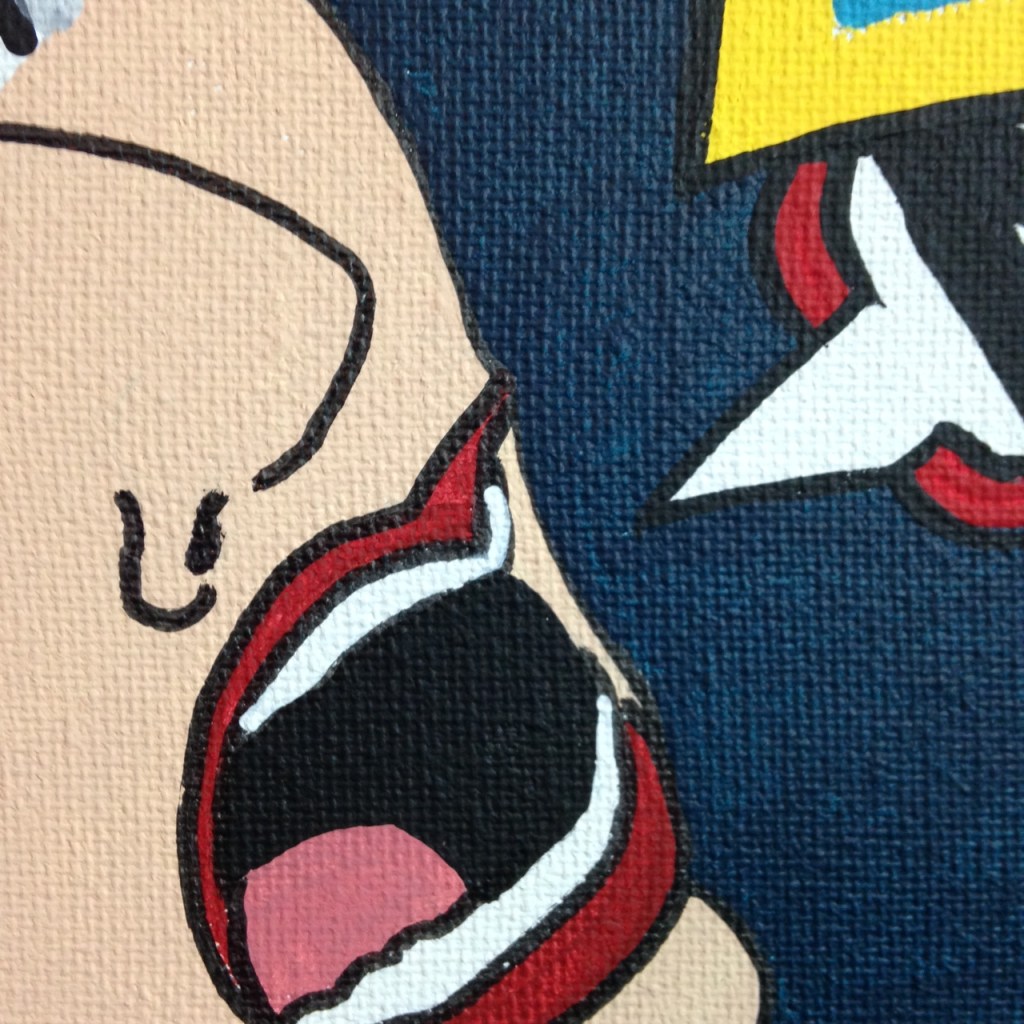 Close-Up 3 WHAK- Tribute to CRASH Linda Cleary 2014 Acrylic on Canvas