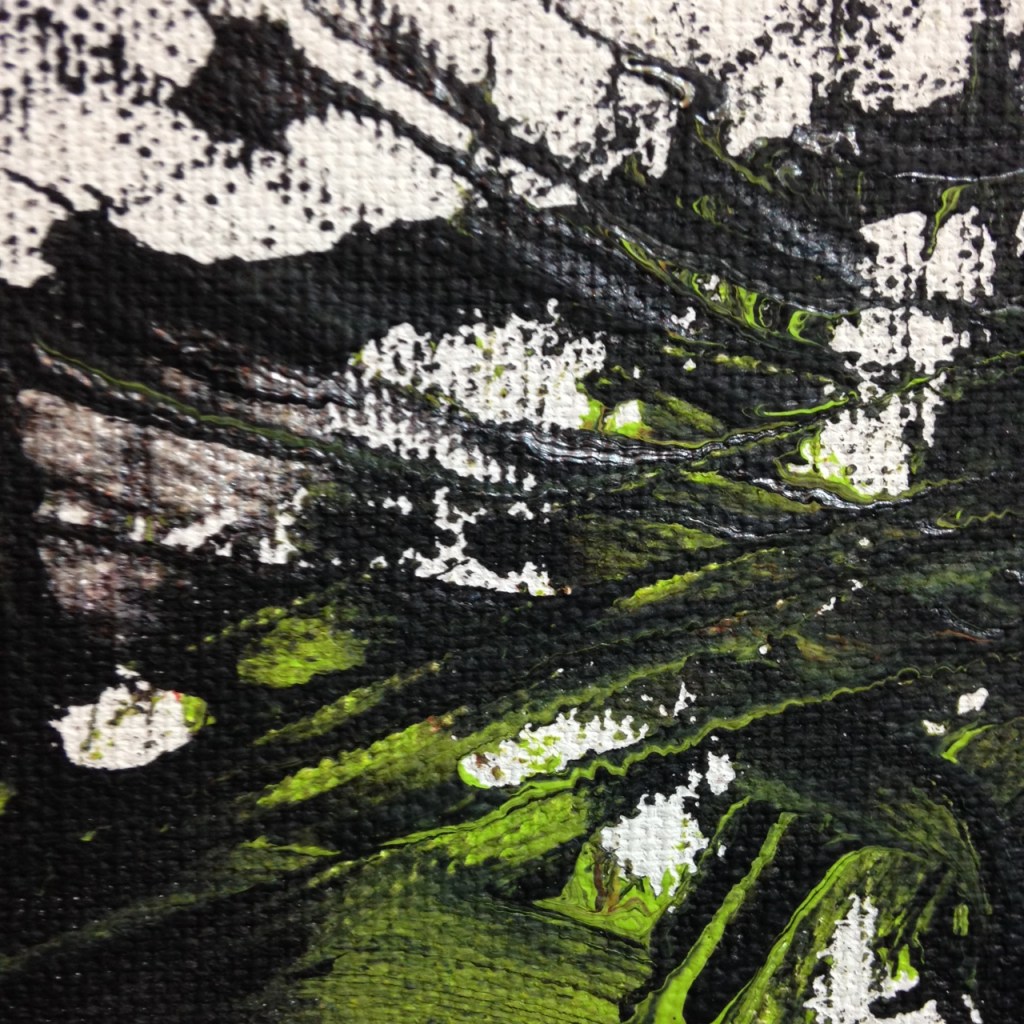 Close-Up 3 Ready, Set, Go- Tribute to Yasuo Sumi Linda Cleary 2014 Acrylic on Canvas