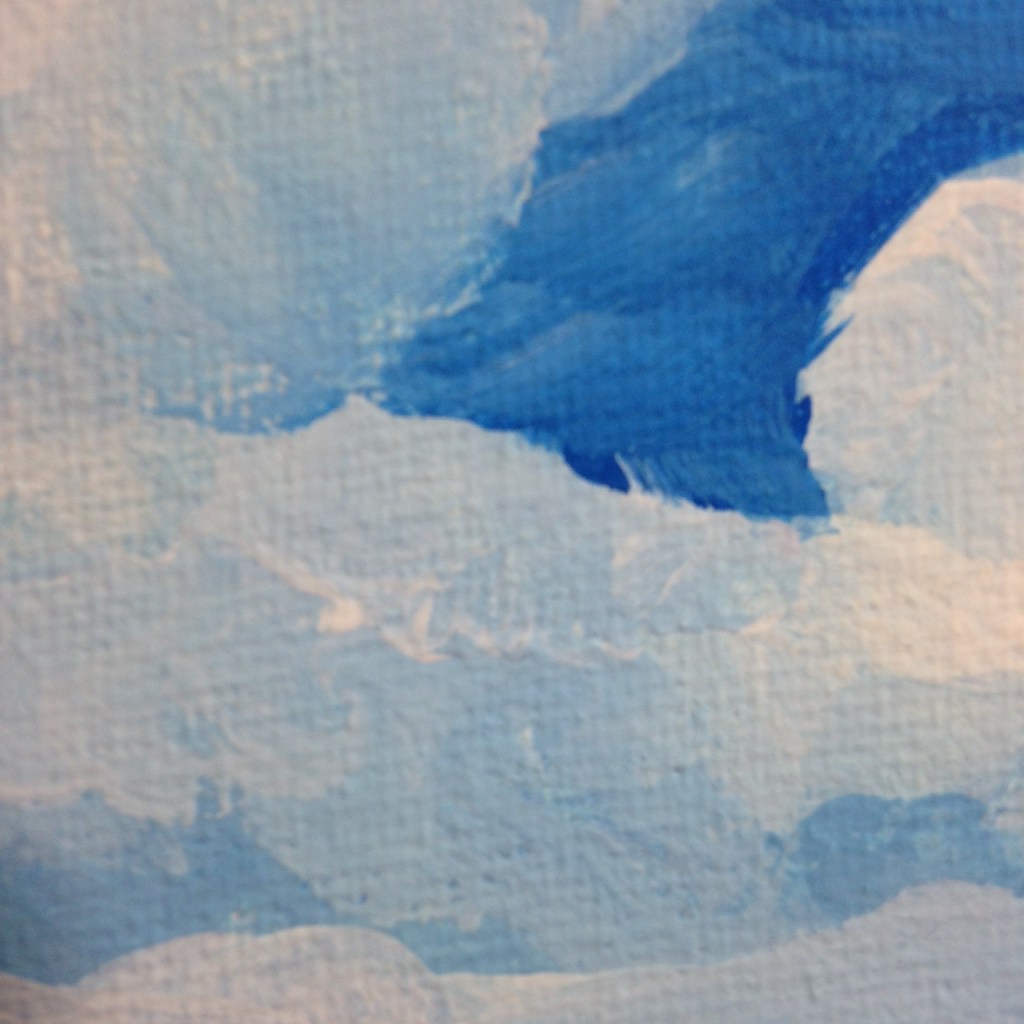 Close-Up 3 Field of Poppies- Tribute to Claude Monet Linda Cleary 2014 Acrylic on Canvas