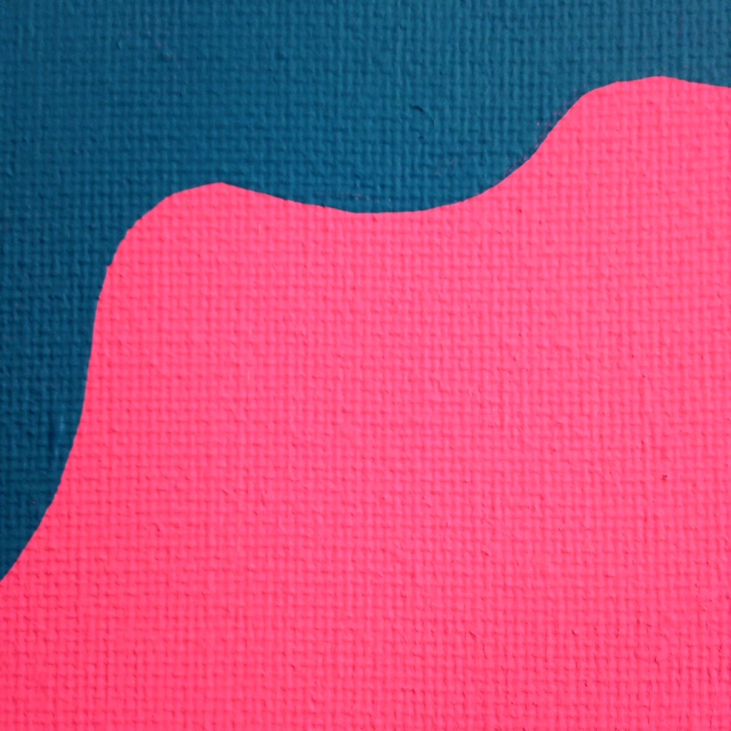 Close-Up 3 UGH.- Tribute to Carl Ostendarp Linda Cleary 2014 Acrylic on Canvas