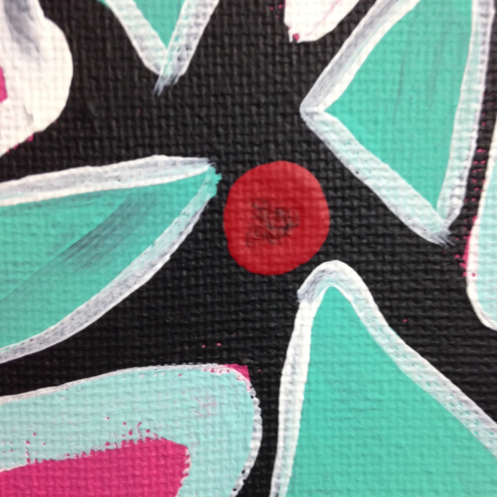 Close-Up 3 Twilight in Spring- Tribute to Gillian Ayres Linda Cleary 2014 Acrylic on Canvas