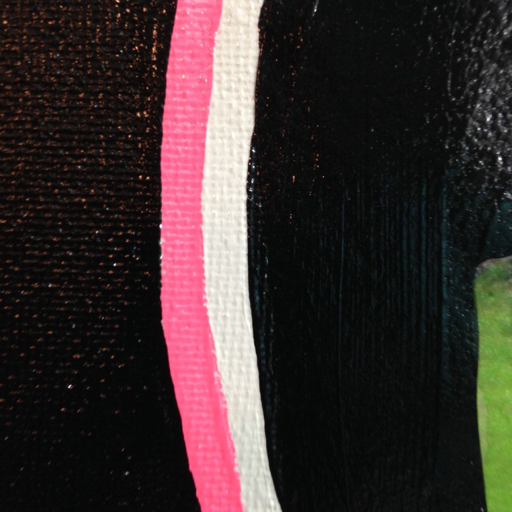 Close-Up 3 Neon Self-Portrait- Martial Raysse Linda Cleary 2014 Mixed-Media on Canvas