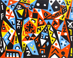 “Painting by A.R. Penck (Ralf Winkler): City of Memories, 2005 (Acrylic on canvas)”