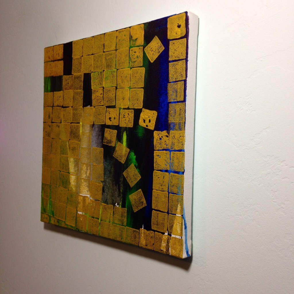 Side-View Golden Skies- Tribute to Makoto Fujimura Linda Cleary Acrylic on Canvas