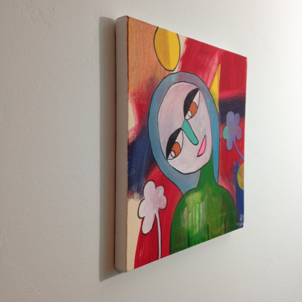 Side-View SANS TITRE- Tribute to Pierre Silvin Linda Cleary 2014 Acrylic, Pencil on Canvas