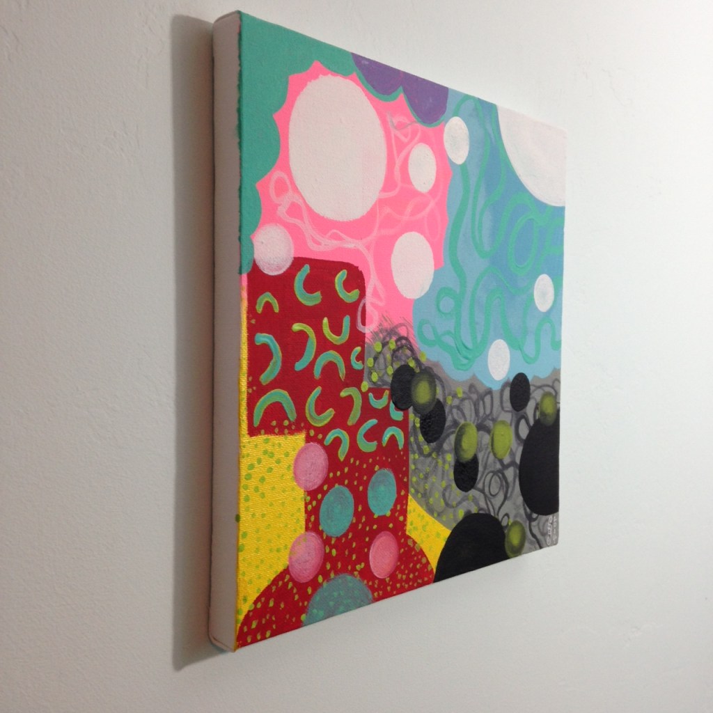 Side-View Colors Make Me Happy- Tribute to Hense Linda Cleary 2014 Acrylic on Canvas