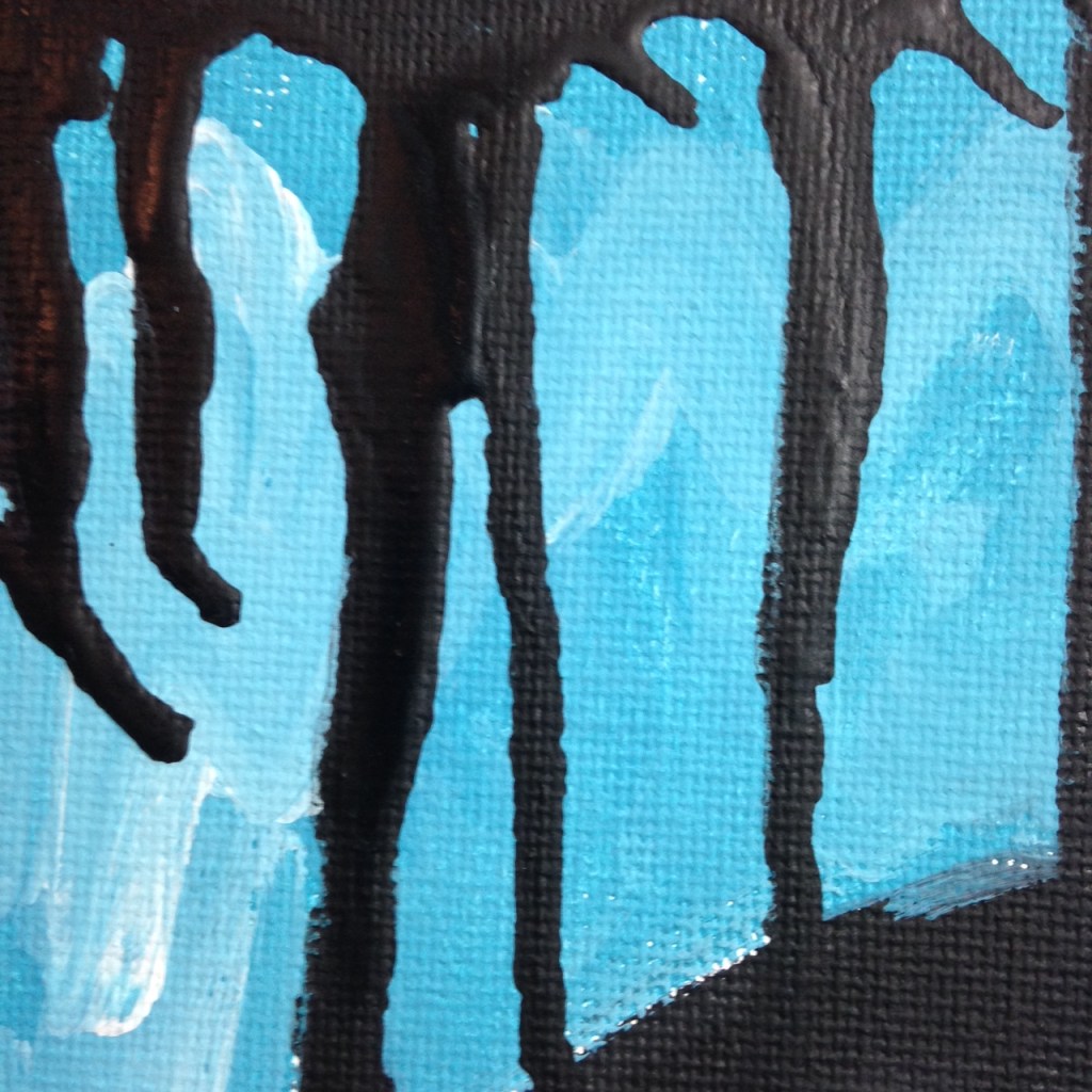 Close-Up 1 Verkehrt Herum- Tribute to Georg Baselitz Linda Cleary 2014 Acrylic on Canvas