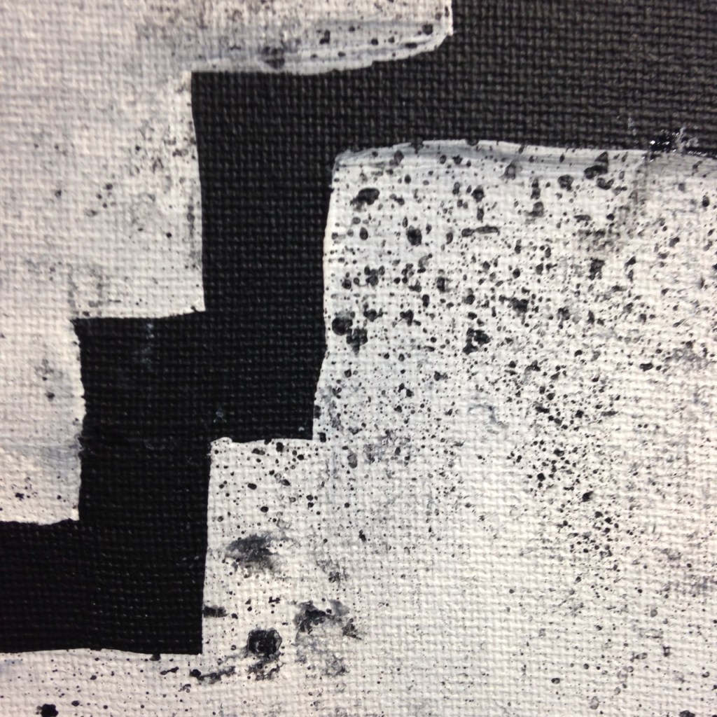 Close-Up 1 Perpetuate- Tribute to Eduardo Chillida Linda Cleary 2014 Acrylic on Canvas