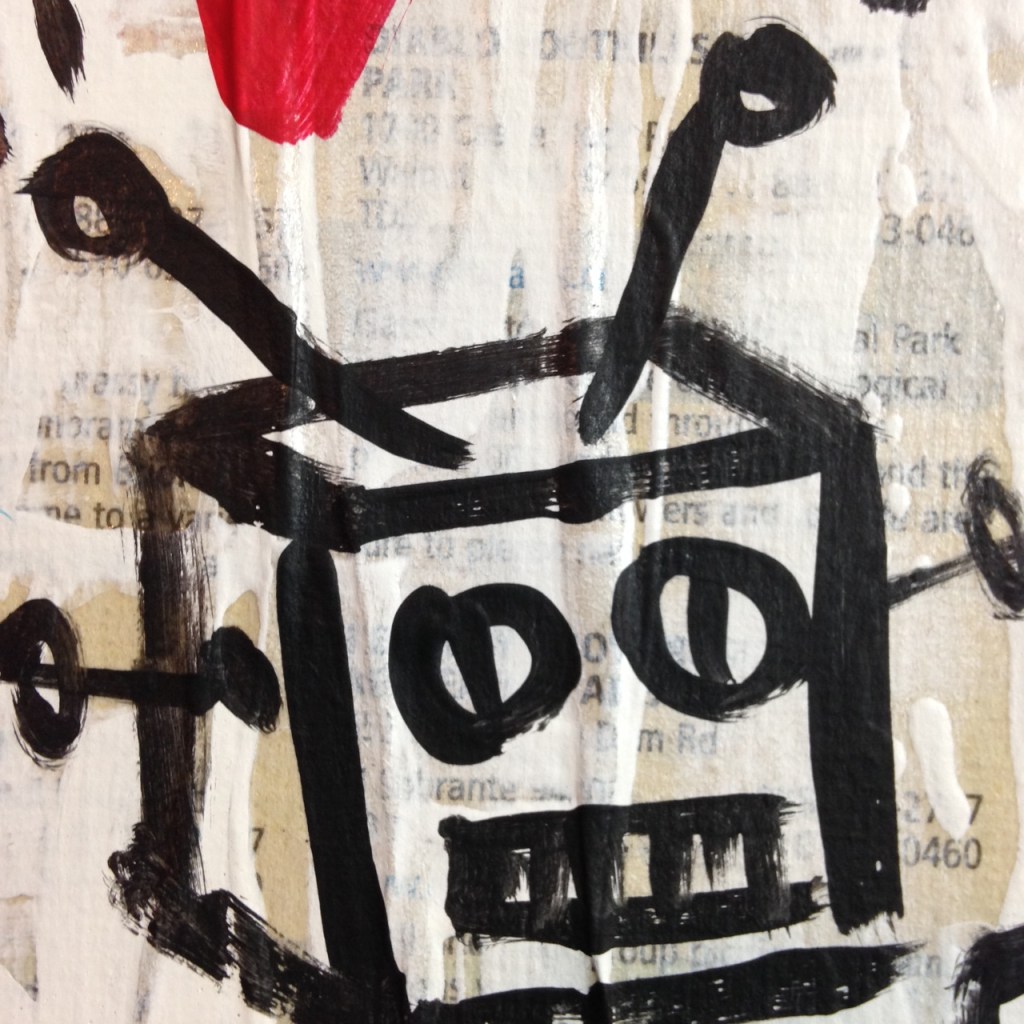 Close-Up 1 Love is Love- Tribute to Gary John Linda Cleary 2014 Mixed-Media on Canvas