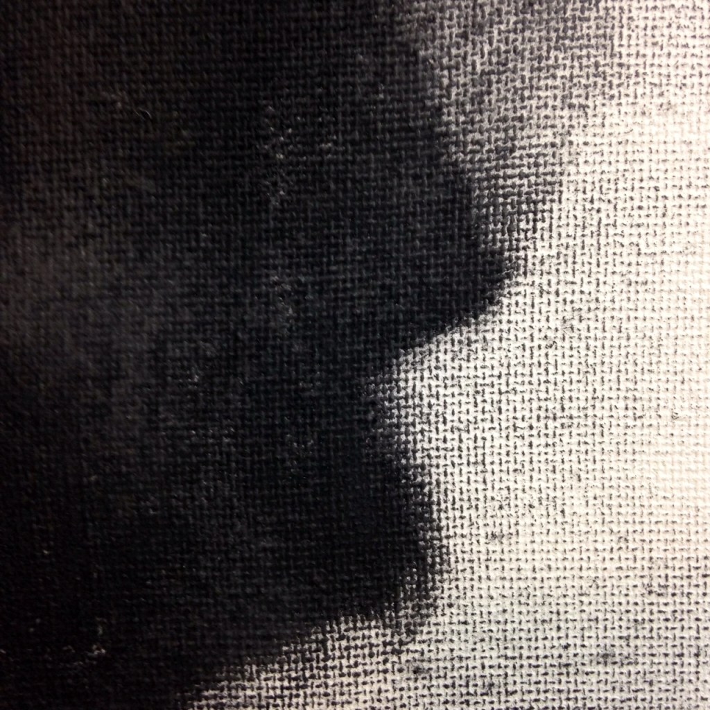 Close-Up 1 The Way Out- Tribute to Douglas A. Kinsey Linda Cleary 2014 Charcoal on Canvas