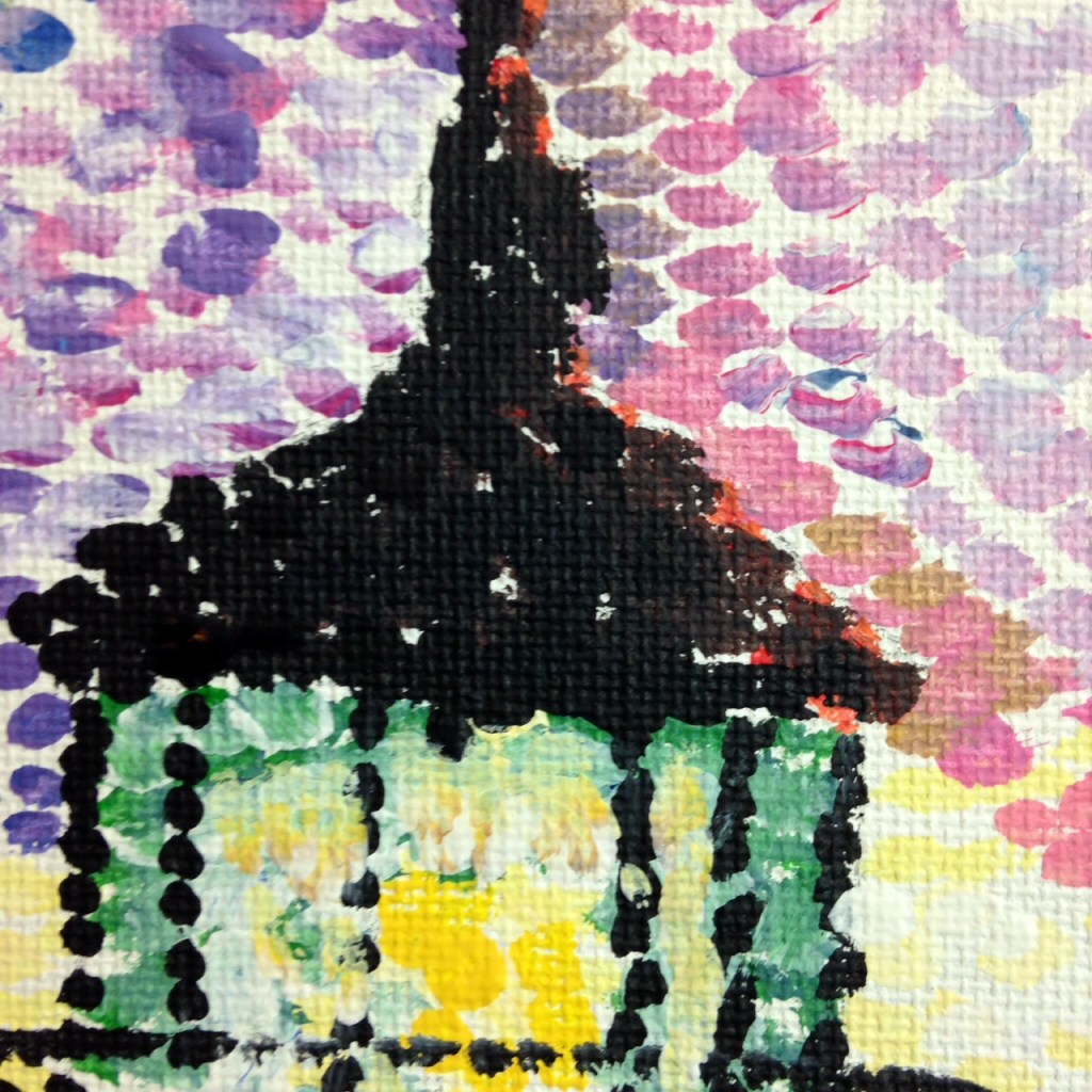 Close-Up 1 Phare Par La Mer- Tribute to Paul Signac Linda Cleary 2014 Acrylic on Canvas