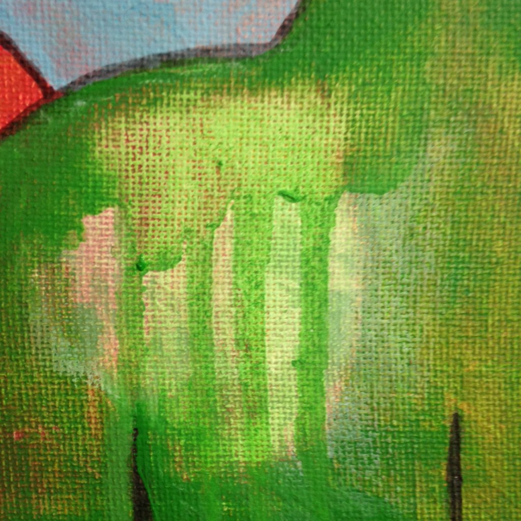 Close-Up 1 SANS TITRE- Tribute to Pierre Silvin Linda Cleary 2014 Acrylic, Pencil on Canvas