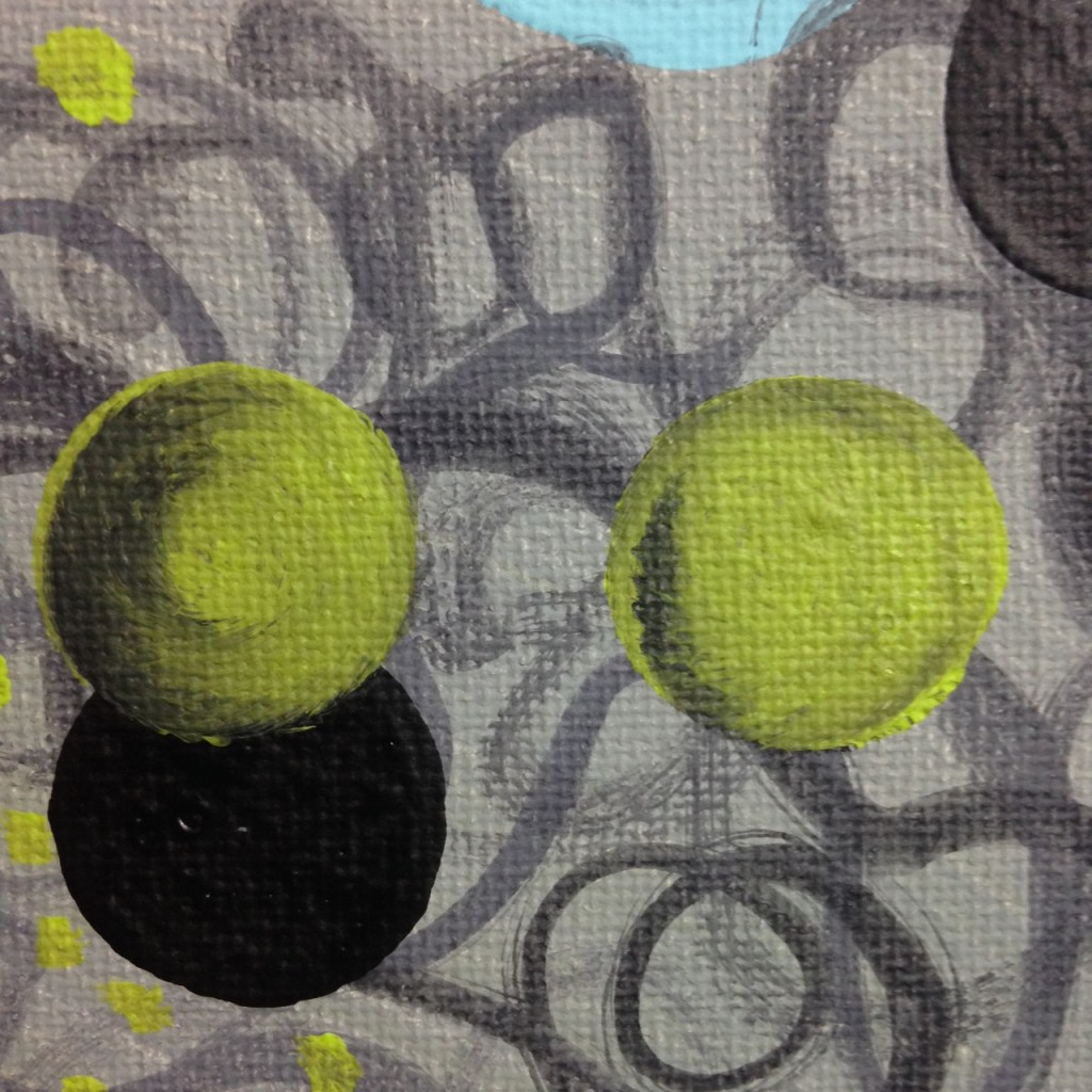 Close-Up 1 Colors Make Me Happy- Tribute to Hense Linda Cleary 2014 Acrylic on Canvas