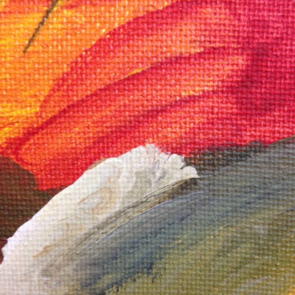 Close-Up 2 Rot und Blau Tanzen- Tribute to Josef Mikl Linda Cleary 2014 Acrylic on Canvas