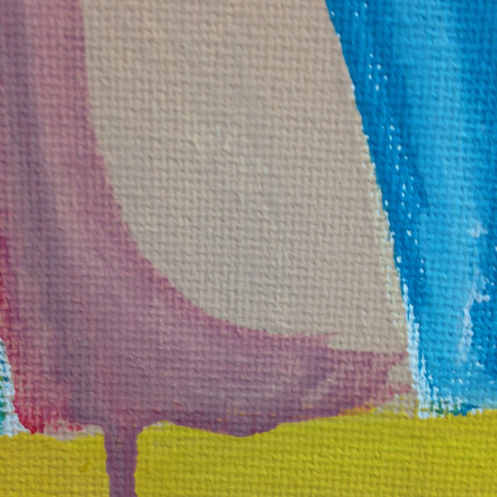 Close-Up 3 Verkehrt Herum- Tribute to Georg Baselitz Linda Cleary 2014 Acrylic on Canvas