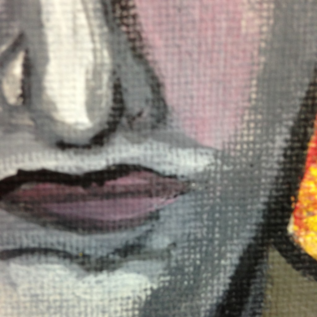 Close-Up 3 Demon in the Sun- Tribute to William Blake  Linda Cleary 2014 Acrylic on Canvas