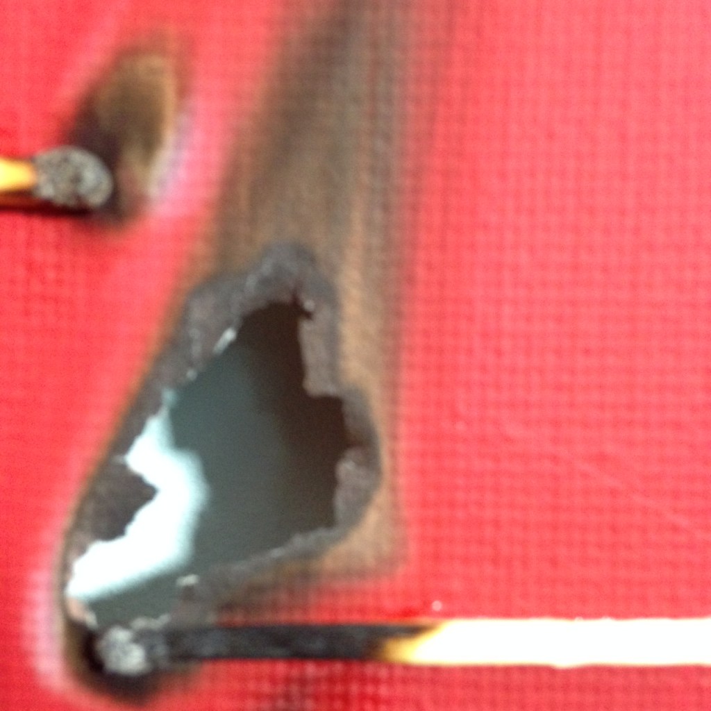 Close-Up 3 Feu Sur Le Rouge- Tribute to Bernard Aubertin Linda Cleary 2014 Mixed Media on Canvas