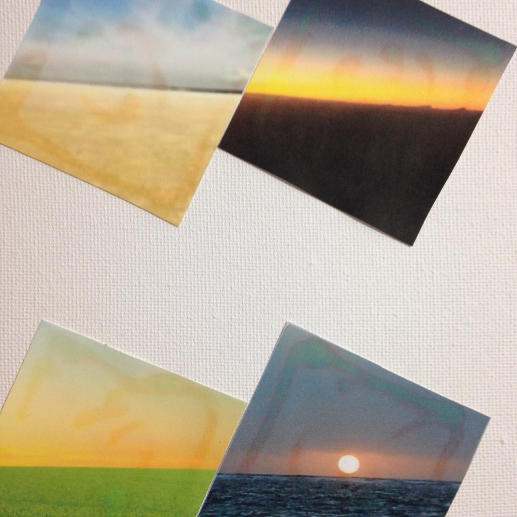 Close-Up 3 Gezichtseinder- Tribute to Jan Dibbets Linda Cleary 2014 Mixed Media