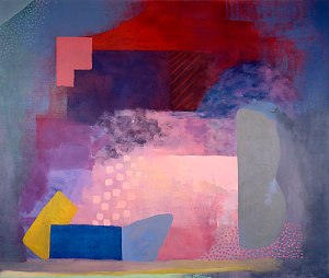 Krystal Nacht 1996, acrylic on canvas, 71 1/2 x 84 inches- Robert Natkin