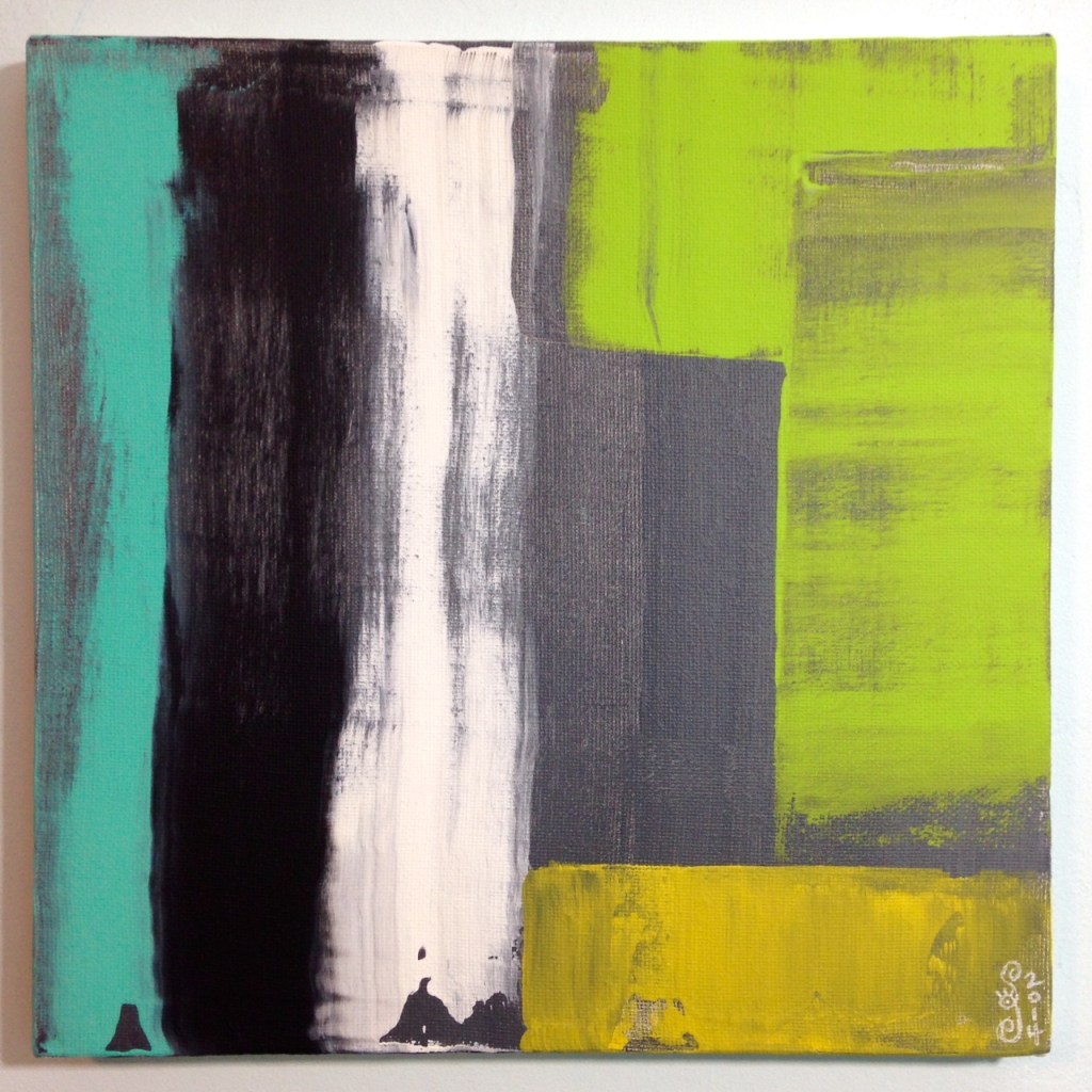 Rayas y Bloques- Tribute to Pedro Calapez Linda Cleary 2014 Acrylic on Canvas